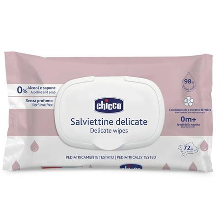 Нежные влажные салфетки Chicco