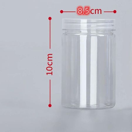 с крышкой герметичная банка прозрачная пластиковая банка для еды новая банка для еды контейнер для хранения 300ml