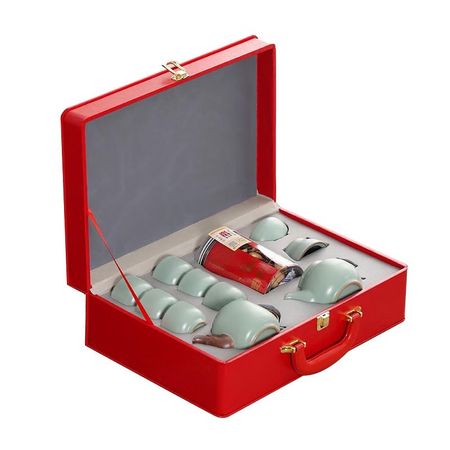 Baofulin Dragon Walking the World Pottery Tea Set