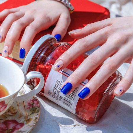 Reusable Nail Tips Twinkle Twinkle (Regular Square)