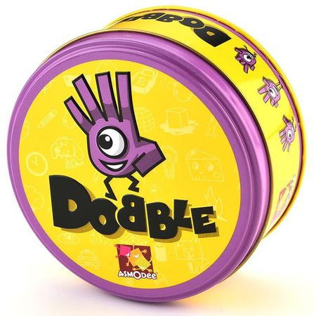 Карты для игры Dobble Spot It для захватывающего семейного веселья и быстрых визуальных задач Purple