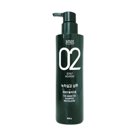 [amos] Amos Green Tea Real Shampoo 500g Revitalizing Rising Scalp and Hair Care Amos Green Tea Real Revitalizing 500g
