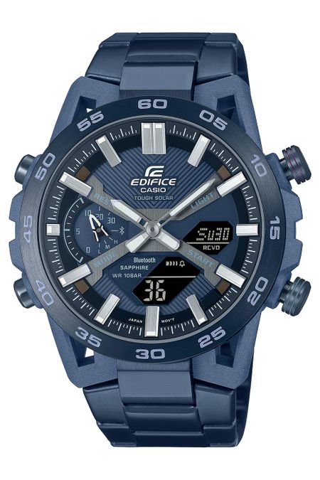 [Casio] Часы Edifice COOL BLUE EDITION SOSPENSIONE Bluetooth с прочным сапфировым стеклом Solar ECB-2000YCB-2AJF, мужские, синие