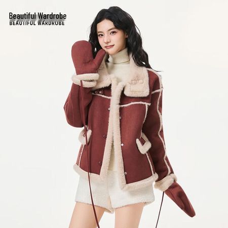 BEAUTIFUL WARDROBE Women s Faux Fur Lined Winter Jacket M