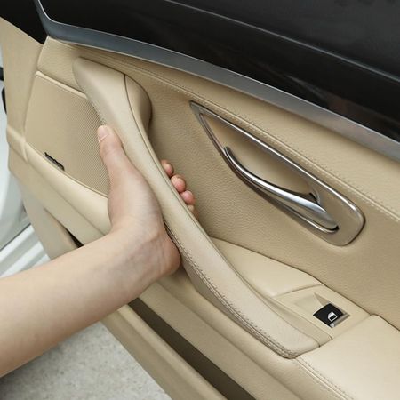 1 шт. для BMW 5 серии F10 F11, бежевый, черный, автомобильный левый и правый внутри, внутренняя ручка, внутренняя дверная панель, накладка Black-Right
