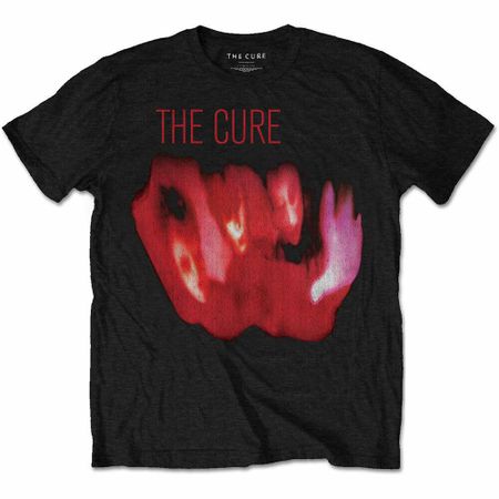 Черная классическая футболка унисекс The Cure Pornography с рок-группой XL