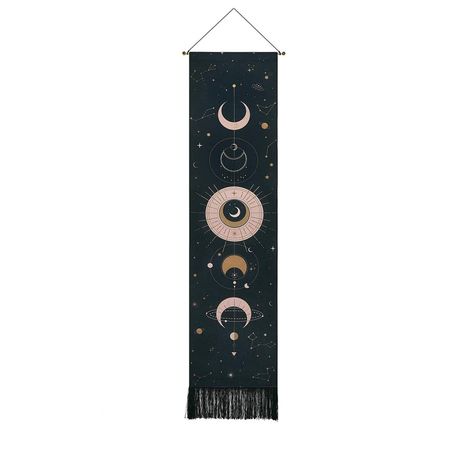 Moon Change The Moon Настенный гобелен Wall Art Современный домашний декор чёрный