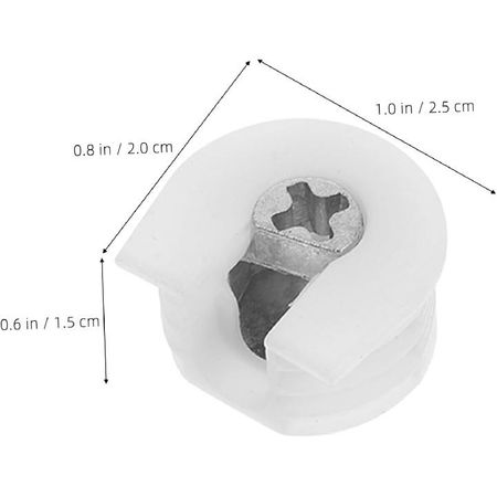 Furniture Cam Lock Nut Connectors 20pcs Panel Lock for Shelves Drawer Fastener Hidden Drawer Locks Modern Furniture Fitting