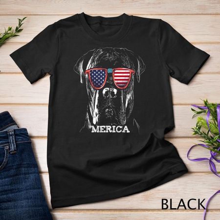 Американский Кане Корсо Флаг США Солнцезащитные очки Владелец Кане Корсо Унисекс Футболка L