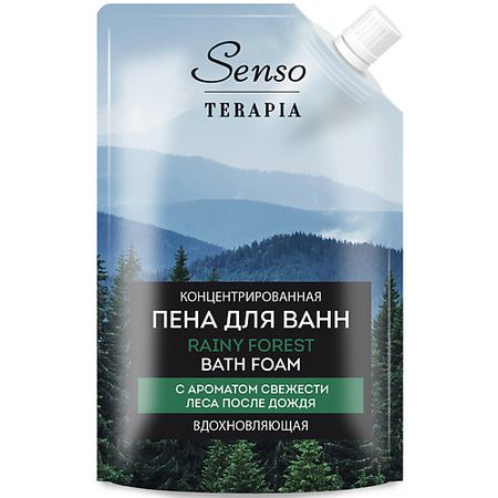 Пена для ванны SENSOTERAPIA Концентрированная пена для ванн «RAINY FOREST» вдохновляющая
