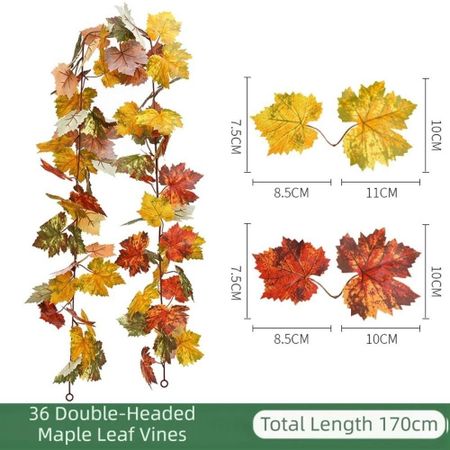 Creative Red Autumn Maple Leaves Realistic Silk Maple Leaves Simulated Maple Leaves Lifelike Durable Fake Autumn Vines