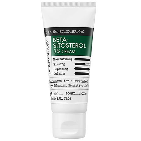 Крем для лица DERMA FACTORY Успокаивающий крем Beta Sitosterol 3% Cream
