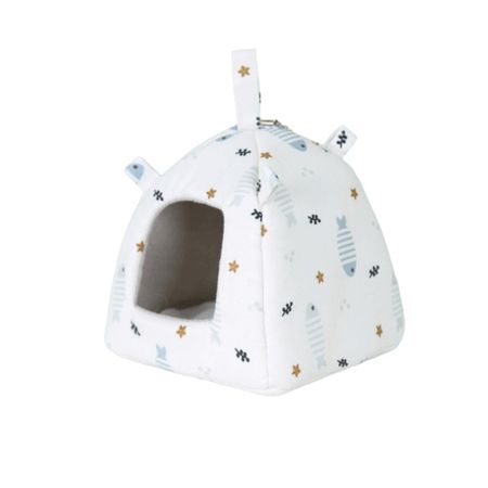 Cartoon Bird Nest House Print Design Hamster Cage Nest Bird Hidden Bed  Autumn Winter Style 1