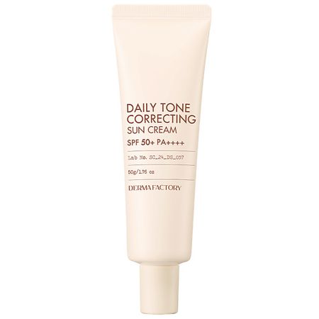 Солнцезащитный крем для лица DERMA FACTORY Cолнцезащитный крем тонирующий DAILY TONE CORRECTING SUN CREAM