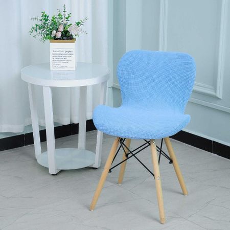 Washable Chair Covers Dust Proof Stool Slipcovers New Seat Protector Covers небесно-голубой