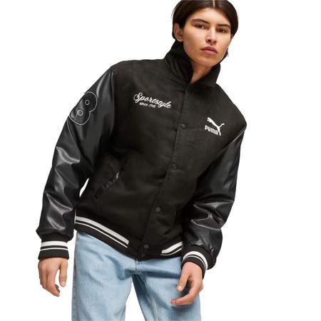 PUMA TEAM Varsity Jacket PUMA Black