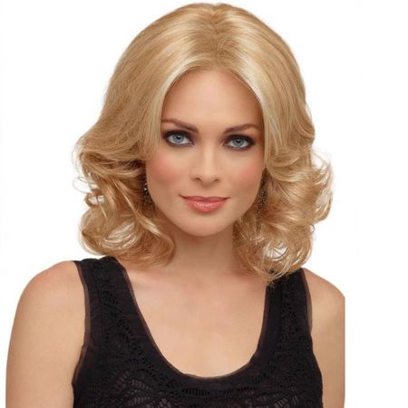 Ladies  Fashion Golden Short Curly Hair Cover