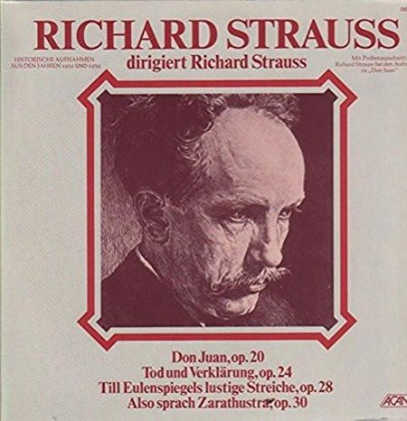 Виниловая пластинка RICHARD STRAUSS  ORCHESTER DES REI  Richard Strauss Dirigiert Richard S DE23055 Acanta 1977 Германия Классика Б/у