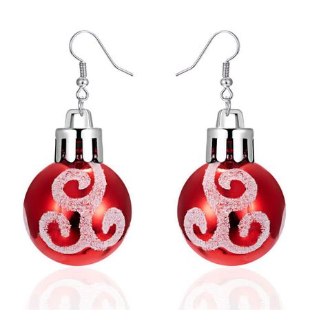 Creative Design Birthday Gift Fashion Snowflake Shape Spherical Christmas Earrings Stars ER21Y0619-1