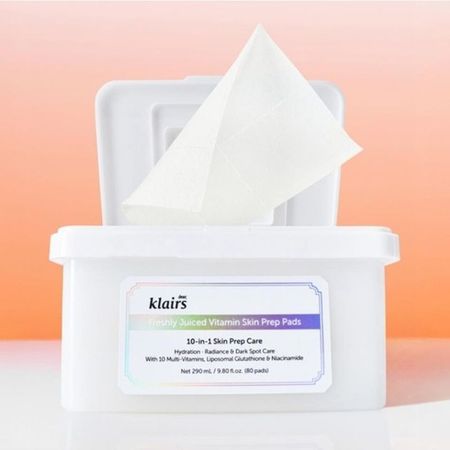Klairs [5-минутная скорость] Увлажняющие диски Klairs Freshly Juiced Vitamin, 80 шт. 001_Vitamin Hwajalmeok Pad 80 sheets