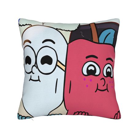 Apple and Onion  Pillowcases  Retro Trendy Pillow Case For Living Room Chair Soft Pillow Cover 12x12Inch