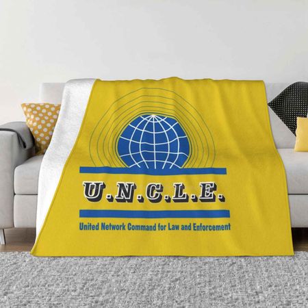 The Man From Uncle Low Price New Print Novelty Fashion Soft Warm Blanket Classic Tv Uncle 70S Spy Nbc Espionage Robert Vaughn 30x40in