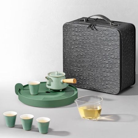 Wanqiantang Dragon Walking The World Portable Ceramic Tea Set