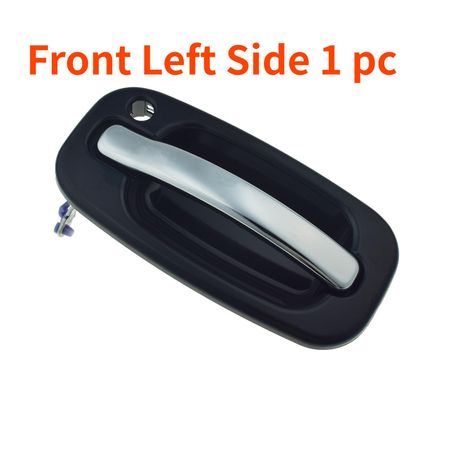 Exterior Door Handle Front, Rear Left Right For Cadillac Escalade Chevrolet Avalanche Silverado Suburban Tahoe GMC Sierra Yukon Front Left 1 PC