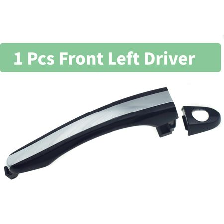 Chrome Exterior Outside Car Door Handle Front or Rear Left or Right For Hyundai Azera 3.3L 3.8L V6 2006 2007 2008 2009 2010 2011 Front Left Side