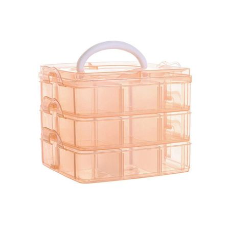 Multi-layer Bead Organizer Case Detachable Necklace Containing Box Necklace Jewelry Storage Box