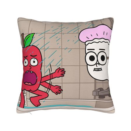 Apple and Onion  Pillow Cover  Comfy Cushion Cover Kawaii Pillow Case For Living Room Bed Chair 12x12Inch