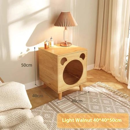 Wooden Cat Nest Bedside Tables Multi Functional Cat Nest Four Season Simple Storage Locker Nightstands Bedroom Furniture хаки