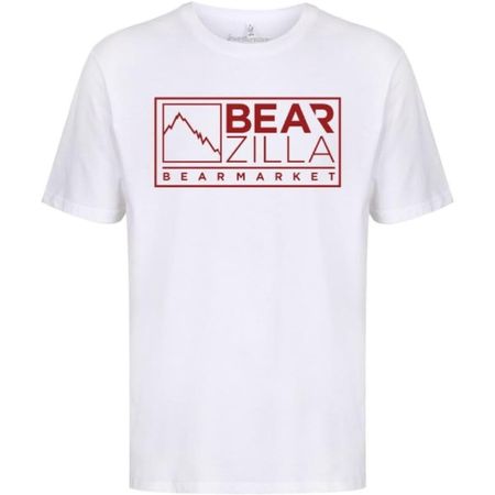 LIUFENCHA Bear Market Investor Stock Market Men s White T-Shirt Unisex Tee Clothing S