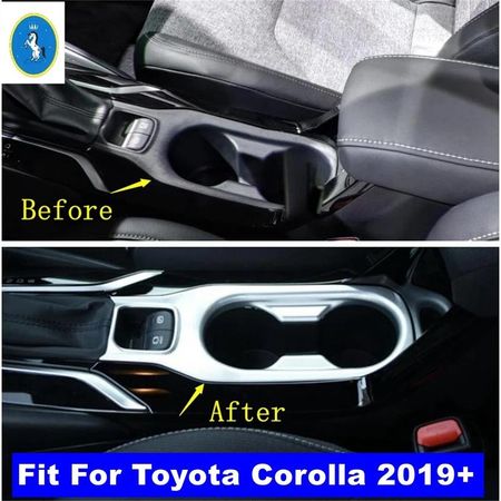 For Toyota Corolla  - 2024 Matte Car Accessories Front Water Cup Holder / Electronic Hand Brake Park Decor Panel Cover Trim