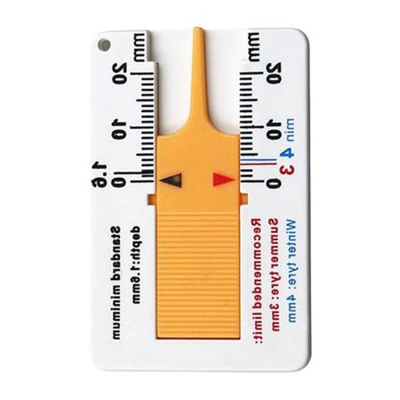 Fonney Tire Tread Depth Gauge, Tire Tread Depth Gauge - 0-20mm Tire Tread Checker See description жёлтый