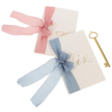 2pcs Delicate Wedding Vow Cards Wedding Vow Books Wedding Vow Brochures