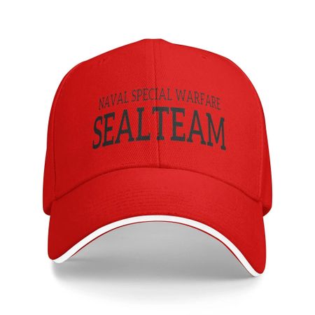 Кепка-тракер SEALTEAM Черная с белой буквой Повседневная для мужчин и женщин Хит продаж С индивидуальным логотипом Для походов Рыбалки Snapback Кепка Подарок One Size