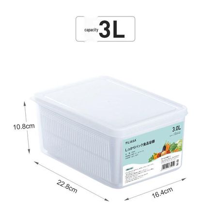 ZISIZ Japan Drainable Food Preservation Box