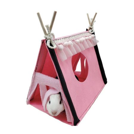 Blue Rabbit Hidden Tent Felt Hamster Nest Corner Hideaway Rabbit Tent House  Chinchilla розовый