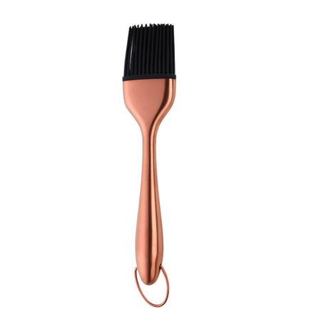 Heat Resistant BBQ Grill Oil Sauce Brush Hangable Cooking Brushes Oil Brushes  for Cake розового золота