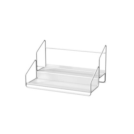 2 Tier Metal Spice Rack Free Standing Kitchen Seasoning Organizer Step Storage Holder  Kitchen S