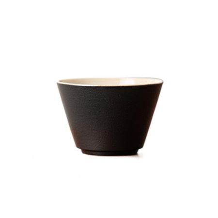 6PCS Heat-resistant Tea Bowl Black Single Cup Boutique Tea Cup  Tea Ceremony Style D