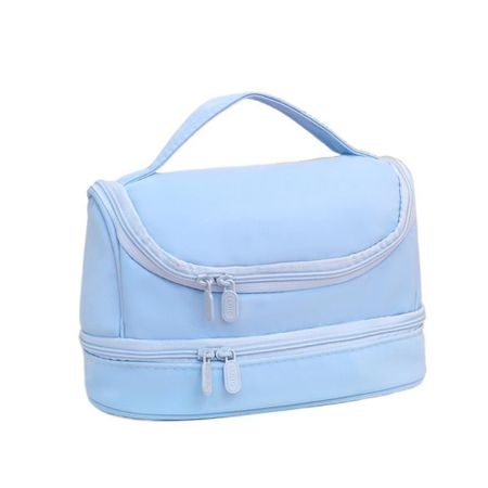 Large Capacity Handheld Pen Bag Non-woven Fabric Stationery Storage Pouch Pencil Case  School синий
