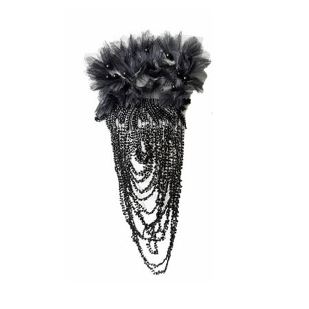 Delicate Shoulder Tassel Luxury Shoulder Adornment Sewing Accessories  Evening Gown чёрный