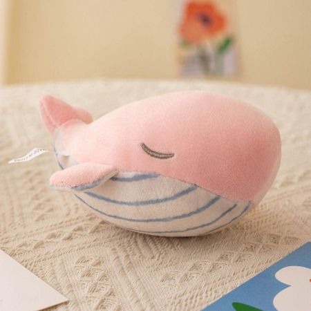 PP Cotton Plush Whale Keychain Simulation Whale Plush Toy  Children Girls Boys розовый