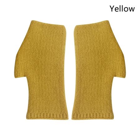 Exposed Finger Cashmere Gloves Hand Protector Knitted Gloves Fingerless Gloves  Autumn Winter