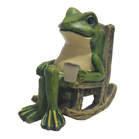 Creative Solar Powered Frog Night Light Waterproof Animal Statue  Housewarming Gift