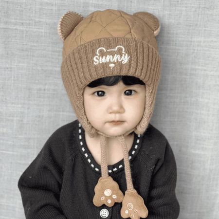 Warm Toddler s Lei Feng Hat Cartoon Kids Beanie Caps Baby Ear Protection Cap  Infant хаки