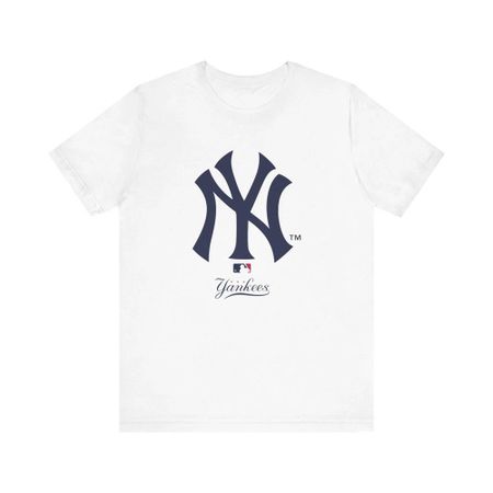Переиздание 2025 New York Yankees Футболка с коротким рукавом Графическая Плотная Унисекс L
