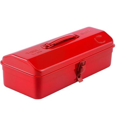 Large Metal Toolbox Metal Storage Tools Box Maximum Storage Repair Chest  Electrician Repair красный